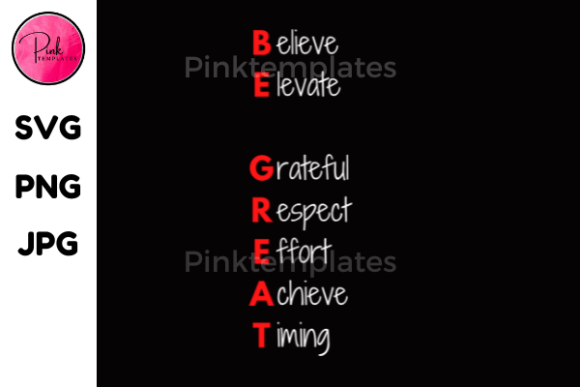 Be Great TShirt Designs Graphic: A Bold Statement for Creators