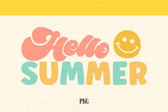 Hello Summer Png Sublimation Graphic: Your Go-To Vibrant Design Asset