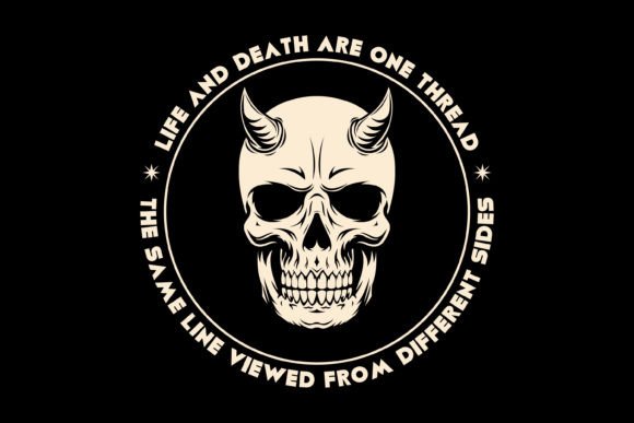 Life and Death Streetwear Graphic Design: Bold, Edgy T-Shirt Art