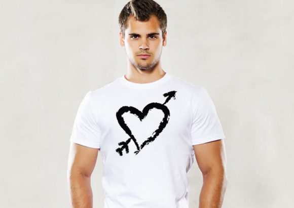 Love Heart Graphic: A Flirty Arrow for Your POD Designs