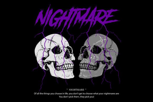 Nightmare Streetwear Graphic Design: Edgy Vectors for Bold Brands