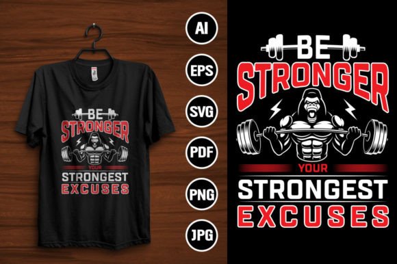 Power Up Your Projects with Fitness T-Shirt Design Graphic