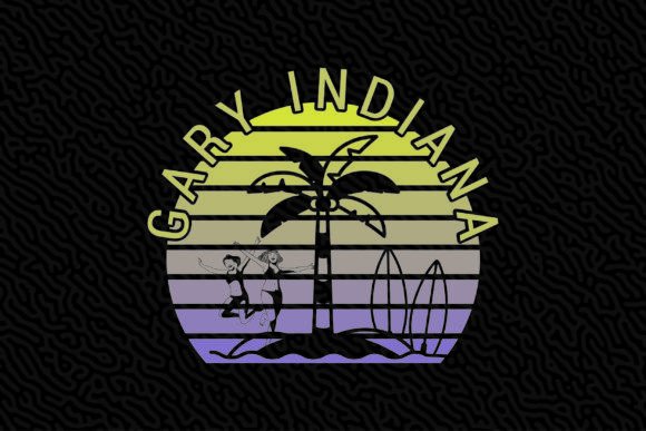 Retro Gary Indiana Vector Graphic Design: A Timeless Typeface