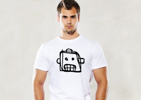 Robot Doodle Graphic: Your Next Tee Print File